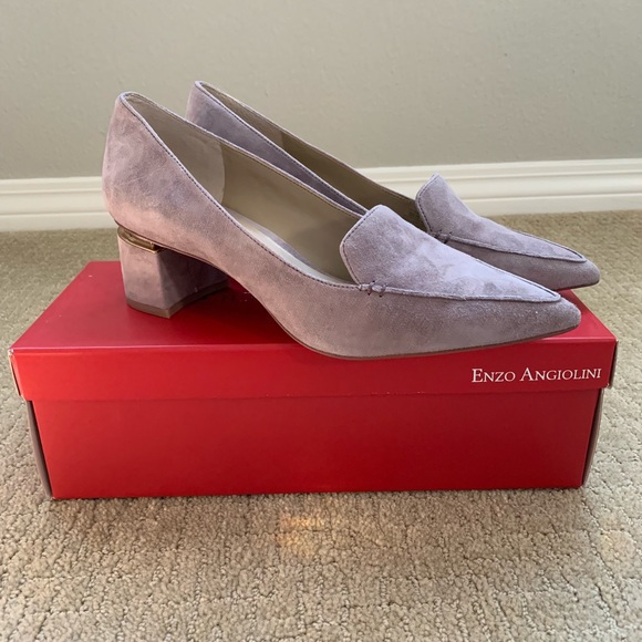 enzo angiolini debbie suede pointed toe pump